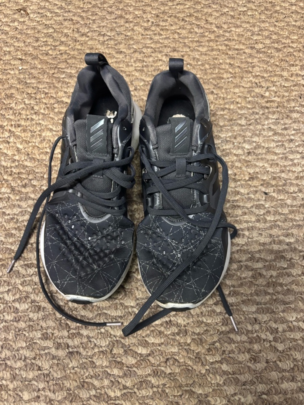 adidas Black Athletic Running Shoes